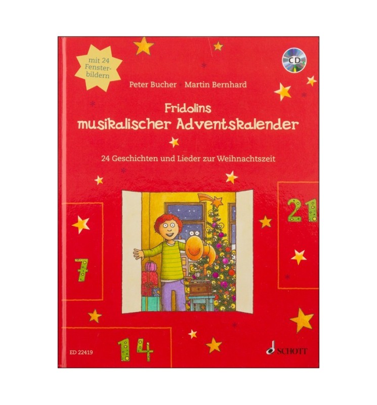 Notenheft Weihnachtslieder - Fridolins musikalischer Adventskalender